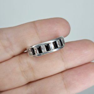 Anillo Cintillo Black&White