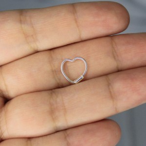 Aro para la nariz corazón