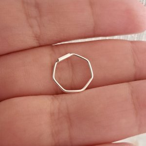 Aro/Piercing Hexagonal