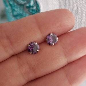 Aros Circle Crystal Morado